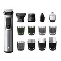 Philips MG7720 Groming Kit Serie 7000 Rifinitore Impermeabile in Acciaio 14 in 1 Barba, Capelli e Corpo