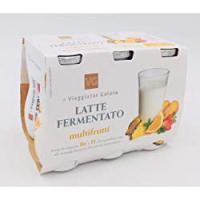 LATTE FERMENTATO MULTIFRUTTI Fonte di Vitamina B6 e D il Viaggiator Goloso, 6 x