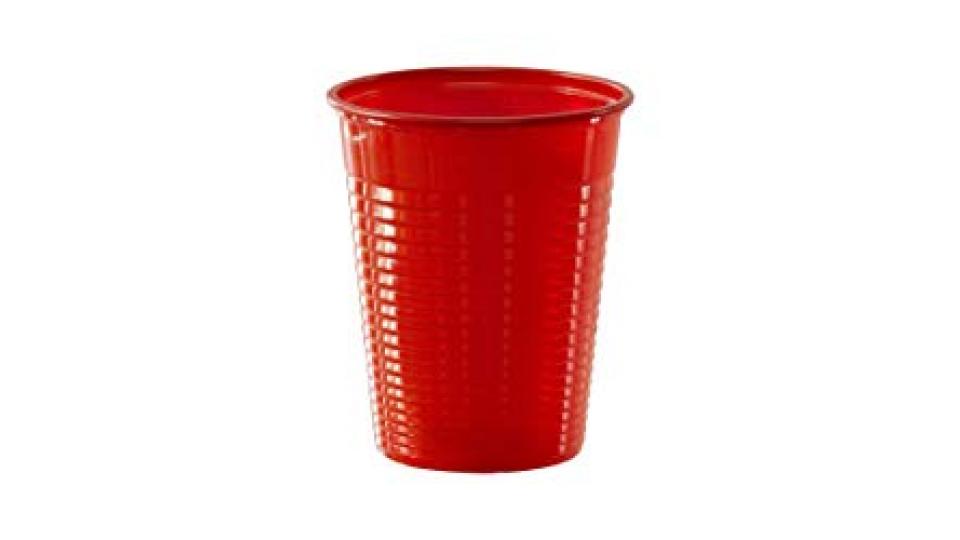 100 BICCHIERI DI PLASTICA ROSSI