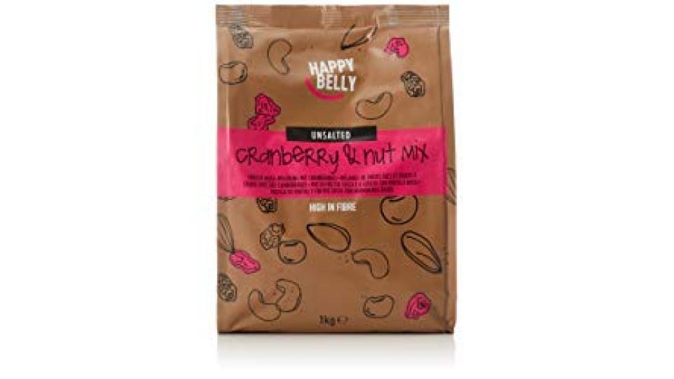 Marchio Amazon - Happy Belly Mix di frutta secca a guscio con mirtilli rossi