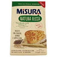 Biscotti con zenzero quinoa e semi di chia natura ricca misura confezione da 250 grammi (1000061685)