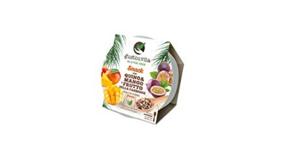 SNACK CON QUINOA, MANGO E FRUTTO DELLA PASSIONE