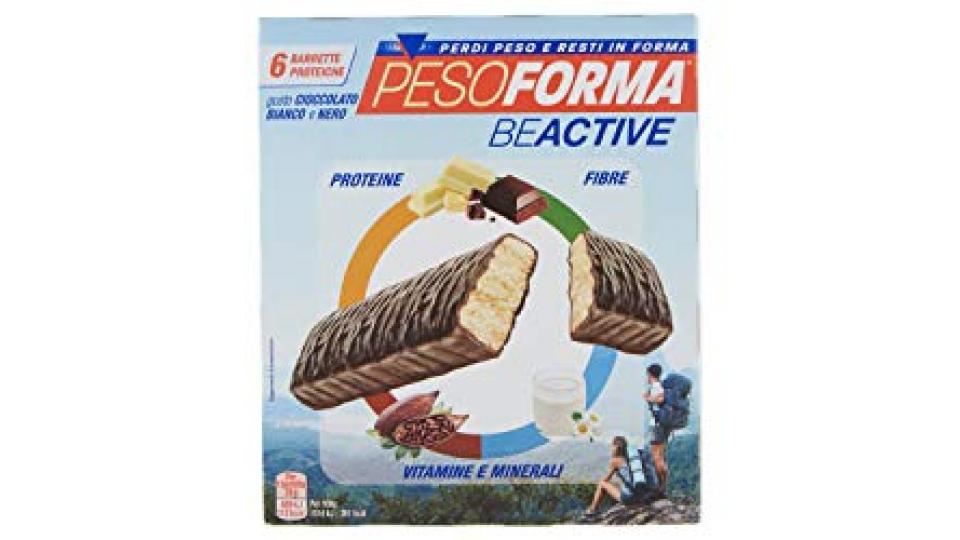 Snack Barrette Proteiche con Cioccolato Bianco e Nero 6X31 G