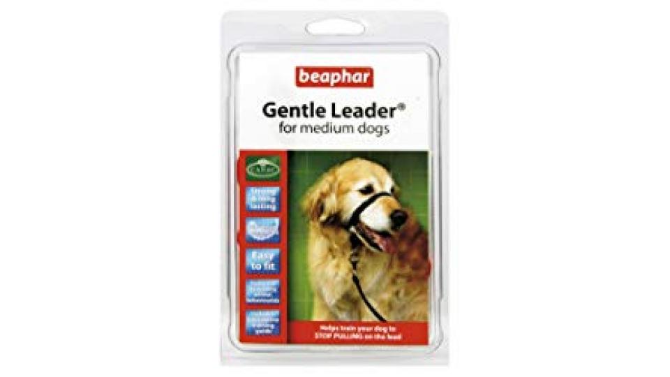 Gentle Leader/collare a cavezza nero medio (cocker, collie)