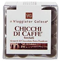 CHICCHI DI CAFFE' TOSTATI RICOPERTI DI CIOCCOLATO EXTRA FONDENTE il Viaggiator Goloso