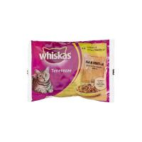 Whiskas Tenerezze, Cibo per Gatti, Selezione Carni Bianche in Gelatina - 4 pezzi da 85 g [340 g]