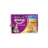Whiskas - Tenerezze, Alimento Per Gatto Al Vapore, Selezione Pesce In Gelatina - 340 G 