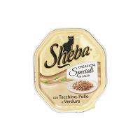Sheba - Alimento Completo Per Gatti Adulti, Con Tacchino, Pollo E Verdure