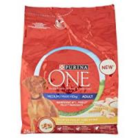Purina One CANE MEDIUM/MAXI>10kg CROCCHETTE POLLO CON RISO, 2.5kg