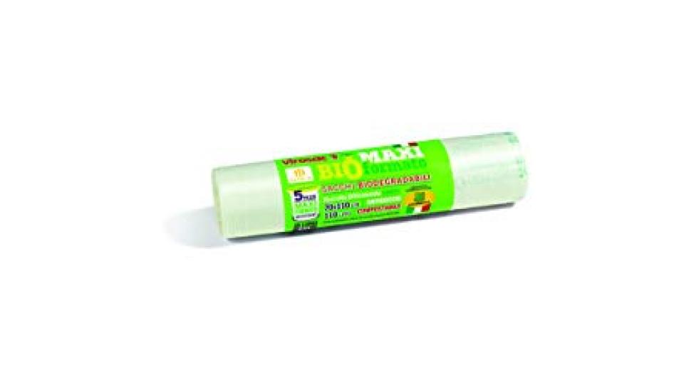 Virosac 135048 Sacchi Biodegradabili, Mater Bì, Trasparente, 18x4x4 cm, 5 Unità