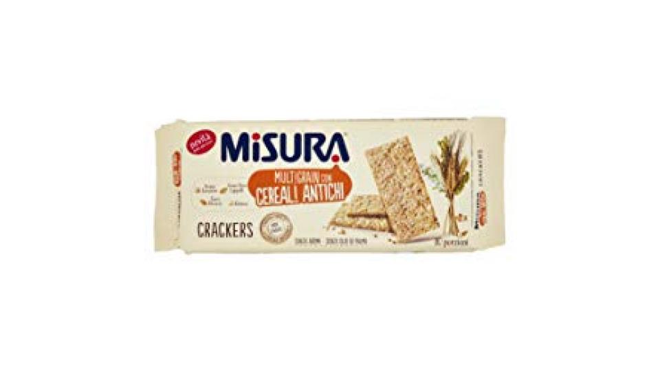 CRACKERS MULTIGRAIN CON CEREALI ANTICHI MISURA 350 GR 50% GRASSI SALATINI SNACK