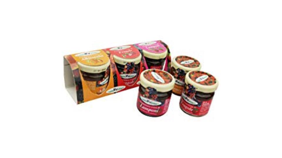 Vis, Confettura 3X40 Gr Assortite Albicocche,Fragole e Ciliegia