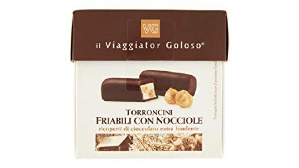 TORRONCINI FRIABILI CON NOCCIOLE Ricoperti di Cioccolato Extra Fondente il Viaggiator Goloso