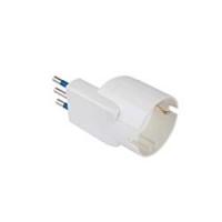 Poly Pool PP2233 Adattatore Salvaspazio con Spina Piccola 10 A e Presa P30 Standard Tedesco, Bianco