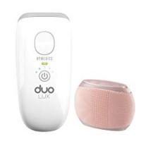 Homedics Duo Lux, Dispositivo epilazione a luce pulsata per rimozione peli viso e corpo, Include spazzola corpo in regalo