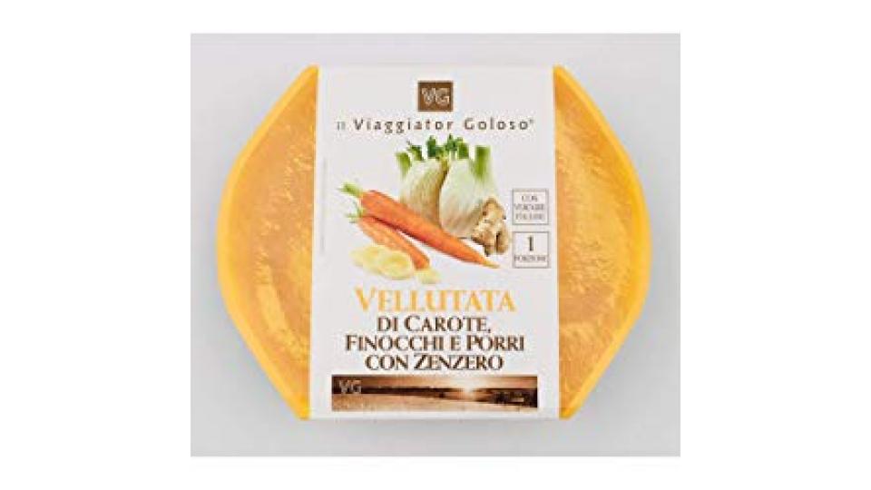 VELLUTATA DI CAROTE, FINOCCHI E PORRI CON ZENZERO il Viaggiator Goloso