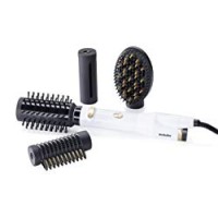 Babyliss AS545E Spazzola Rotante ad Aria Calda Special Edition White&Gold 4 Accessori - 3 Anni di Garanzia