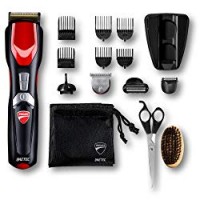 Ducati By Imetec Kit Regolabarba GK 818 Race, 16 in 1 per Viso e Corpo, Lame Rivestite in Titanio, Lama Extralarge, Mini Shaver, Body Shaver, Rifinitore di Precisione