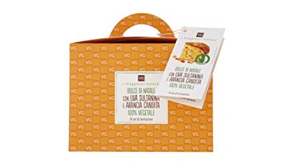 DOLCE DI NATALE con Uva Sultanina e Arancia Candita 100% Vegetal il Viaggiator Goloso