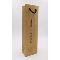 SACCHETTO REGALO CARTA MEDIO per Bottiglie da 375ml il Viaggiator Goloso
