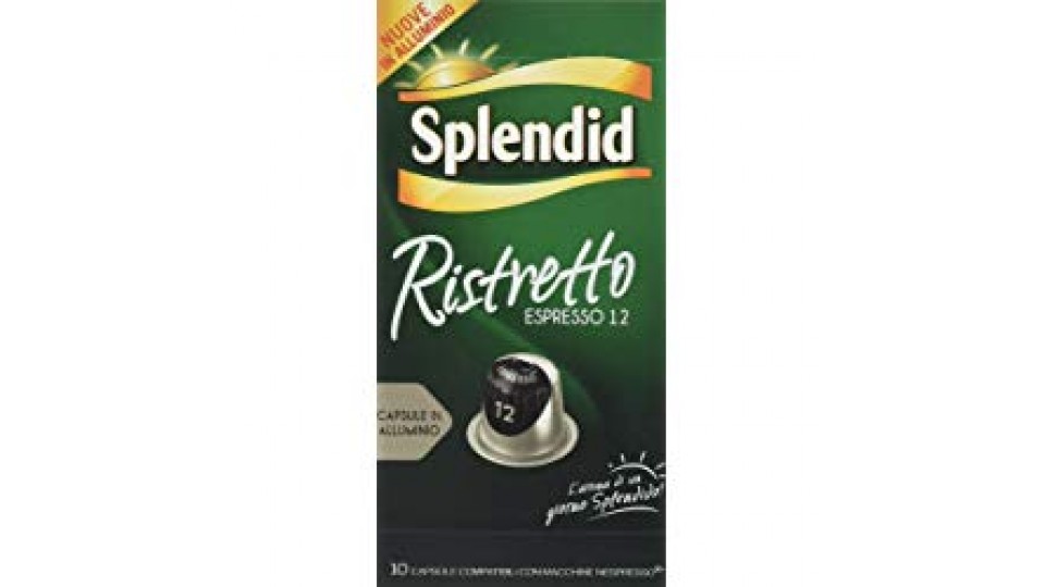 Splendid Capsule in Alluminio Nespresso Compatibili Intensità 12 - Pacco da
