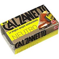 Calzanetto, Spugna, autolucidante con olii raffinati di silicone, pulisce, lucida, rende idrorepellente, colore Neutro