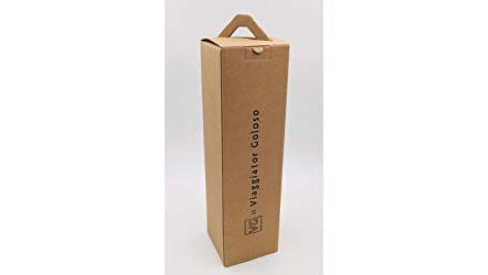 SCATOLA REGALO RIGIDA per Vino da 75cl il Viaggiator Goloso