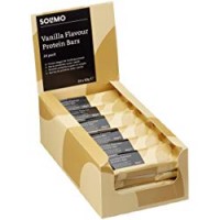 Marchio Amazon - Solimo Barrette proteiche al gusto vaniglia-cioccolato (24 barrette)