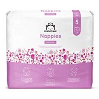 Marchio Amazon- Mama Bear Pannolini ultra-asciutto taglia 5  (11-25 kg) - con canali d'aria- 160 pannolini (2 confezioni da 80 pannolini)