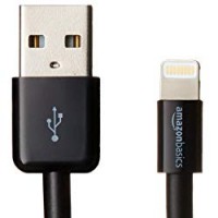 AmazonBasics - Cavo Lightning su USB, con certificazione Apple Mfi - Nero,  lunghezza 1,8 m, Confezione da 1