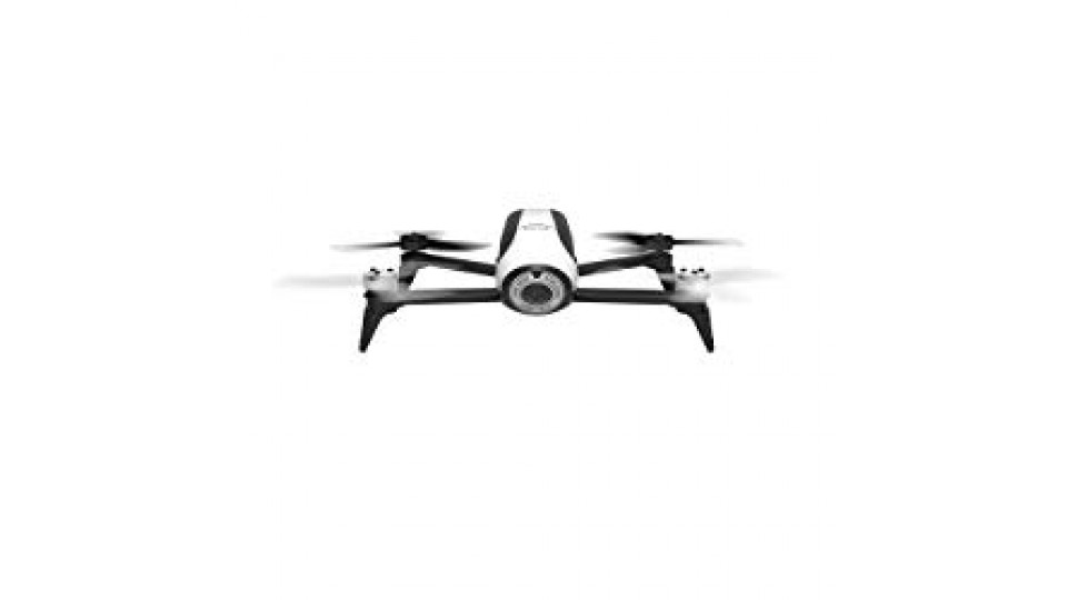 Parrot Bebop 2 Drone, Fotocamera Fisheye da 14 megapixel, Bianco