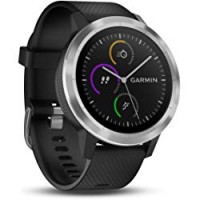 Garmin Vivoactive 3 Smartwatch GPS con Profili Sport, Sensore Cardio e Pagamento Contactless, Nero/Argento