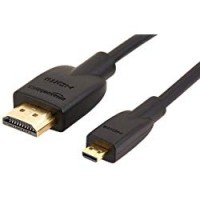 AmazonBasics - Cavo ad alta velocità micro HDMI su HDMI, standard più recente,1,82 metri