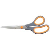 AmazonBasics - Forbici con impugnatura morbida e lame in titanio, 20 cm, confezione singola