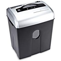 AmazonBasics - Distruggidocumenti 10/12 fogli, taglio incrociato, con funzione distruggi CD/carte di credito
