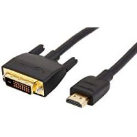 AmazonBasics - Cavo adattatore HDMI su DVI (24+1 Dual Link), standard più recente, 0,91 metri