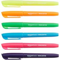 AmazonBasics - Evidenziatori con punta a scalpello, confezione da 12