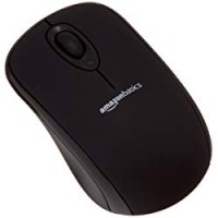 AmazonBasics - Mouse wireless con microricevitore USB 2.0, colore: Nero