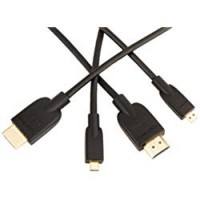 AmazonBasics - Cavo ad alta velocità micro HDMI su HDMI, standard più recente,0,91 metri (2-Pack)