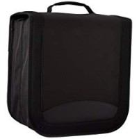 AmazonBasics - Porta 400 CD/DVD in nylon, colore: Nero