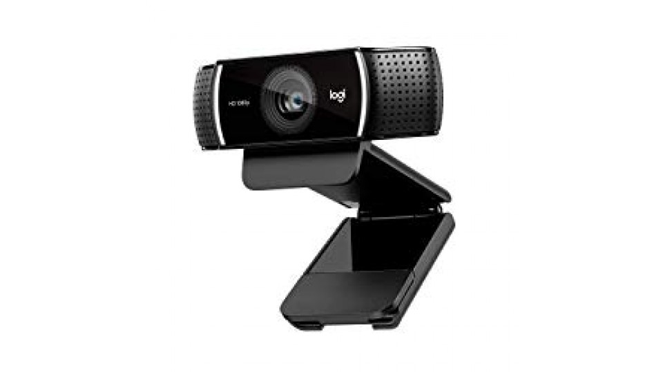 Logitech C920 HD Pro Webcam, Videochiamate e Registrazione Full HD 1080 P, Due Microfoni Audio Stereo, Nero