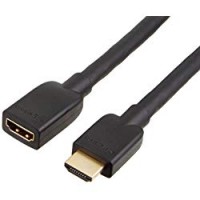 AmazonBasics - Cavo prolunga HDMI ad alta velocità, maschio/femmina, 3.1 metri