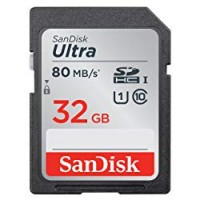 SanDisk Ultra Scheda di Memoria 32 GB, SDHC Classe 10, Velocità di Lettura fino a 80 MB/s, FFP