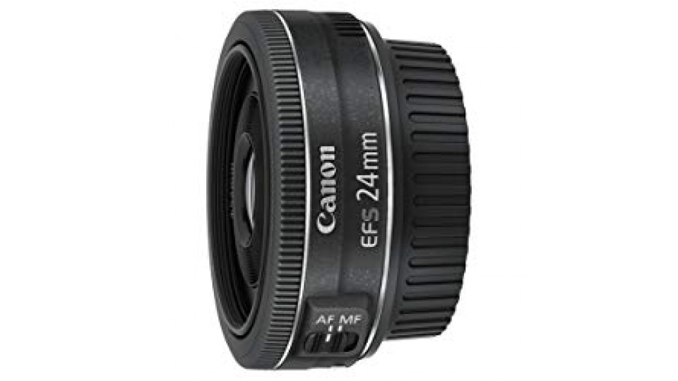 Canon Obiettivo Pancake EF-S 24 mm F/2.8 STM, Nero/Antracite