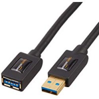 AmazonBasics - Cavo prolunga USB 3.0 A maschio/A femmina (1 m) - Pacco da 2
