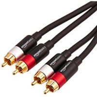 AmazonBasics - Cavo audio RCA da 2 maschi a 2 maschi, 2,4 metri