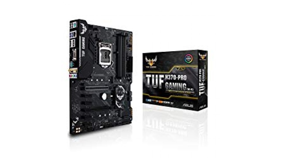 Asus TUF H370-PRO GAMING (WI-FI) Scheda Madre, Chipset Intel H370, Supporto Processori Intel 8 Generazione, LGA1151, ATX, Nero