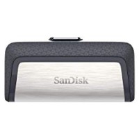 Sandisk Ultra Dual USB Drive Type-C 256 GB, USB 3.1 Type C, Nero/Argento