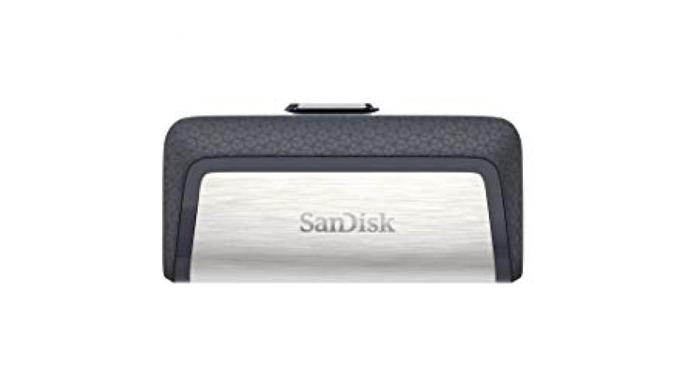 Sandisk Ultra Dual USB Drive Type-C 256 GB, USB 3.1 Type C, Nero/Argento