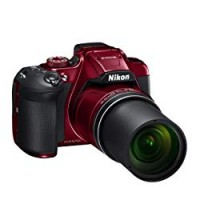 Nikon Coolpix B700 Fotocamera Digitale, 20,3 Megapixel, Zoom 60X, VR, LCD Inclinabile 3", 4K UHD, Bluetooth, Wi-Fi, Colore: Rosso [Nital card: 4 anni di garanzia]